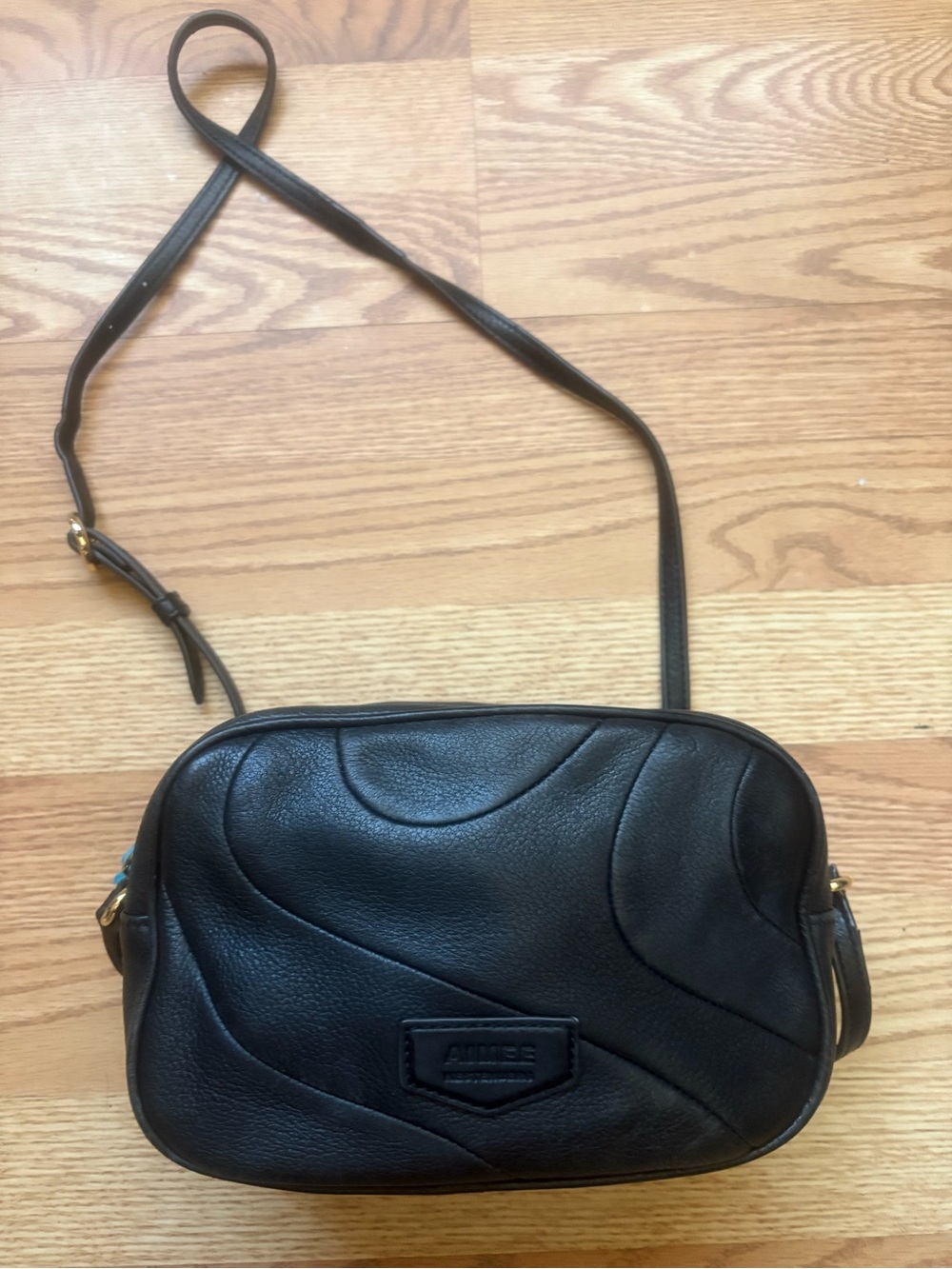 Aimee Kestenberg Black Pebbled Leather Crossbody